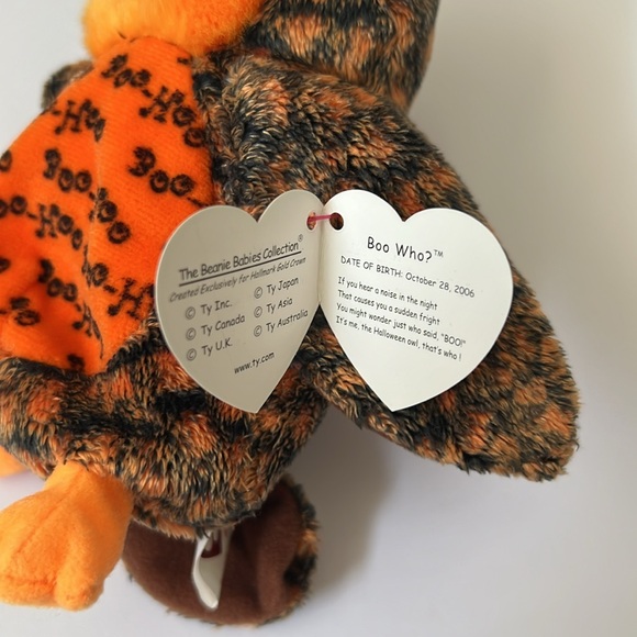 Ty Beanie Babies Boo Who? NWT - Picture 6 of 6